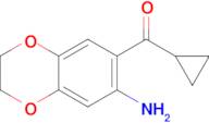 (7-amino-2,3-dihydro-1,4-benzodioxin-6-yl)(cyclopropyl)methanone