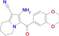 2-amino-3-(2,3-dihydro-1,4-benzodioxin-6-ylcarbonyl)-5,6,7,8-tetrahydroindolizine-1-carbonitrile