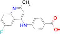 4-[(6-fluoro-2-methylquinolin-4-yl)amino]benzoic acid