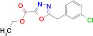 ethyl 5-(3-chlorobenzyl)-1,3,4-oxadiazole-2-carboxylate