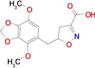 5-[(4,7-dimethoxy-1,3-benzodioxol-5-yl)methyl]-4,5-dihydroisoxazole-3-carboxylic acid