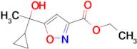 ethyl 5-(1-cyclopropyl-1-hydroxyethyl)isoxazole-3-carboxylate