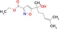 ethyl 5-(1-hydroxy-1,5-dimethylhex-4-en-1-yl)isoxazole-3-carboxylate