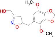 {5-[(4,7-dimethoxy-1,3-benzodioxol-5-yl)methyl]-4,5-dihydroisoxazol-3-yl}methanol