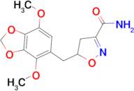 5-[(4,7-dimethoxy-1,3-benzodioxol-5-yl)methyl]-4,5-dihydroisoxazole-3-carboxamide