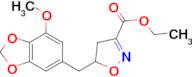 ethyl 5-[(7-methoxy-1,3-benzodioxol-5-yl)methyl]-4,5-dihydroisoxazole-3-carboxylate