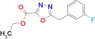 ethyl 5-(3-fluorobenzyl)-1,3,4-oxadiazole-2-carboxylate