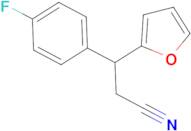 3-(4-fluorophenyl)-3-(2-furyl)propanenitrile
