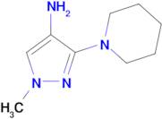 1-methyl-3-piperidin-1-yl-1H-pyrazol-4-amine