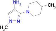 1-methyl-3-(4-methylpiperidin-1-yl)-1H-pyrazol-4-amine