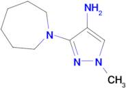 3-azepan-1-yl-1-methyl-1H-pyrazol-4-amine