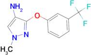 1-methyl-3-[3-(trifluoromethyl)phenoxy]-1H-pyrazol-4-amine