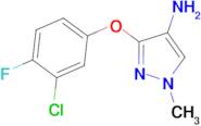 3-(3-chloro-4-fluorophenoxy)-1-methyl-1H-pyrazol-4-amine