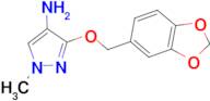 3-(1,3-benzodioxol-5-ylmethoxy)-1-methyl-1H-pyrazol-4-amine