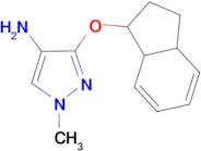 1-methyl-3-(2,3,3a,7a-tetrahydro-1H-inden-1-yloxy)-1H-pyrazol-4-amine