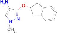 1-methyl-3-(2,3,3a,7a-tetrahydro-1H-inden-2-yloxy)-1H-pyrazol-4-amine