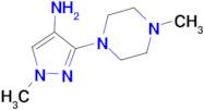 1-methyl-3-(4-methylpiperazin-1-yl)-1H-pyrazol-4-amine