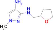 1-methyl-N~3~-(tetrahydrofuran-2-ylmethyl)-1H-pyrazole-3,4-diamine