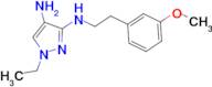 1-ethyl-N~3~-[2-(3-methoxyphenyl)ethyl]-1H-pyrazole-3,4-diamine