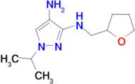 1-isopropyl-N~3~-(tetrahydrofuran-2-ylmethyl)-1H-pyrazole-3,4-diamine