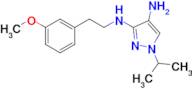 1-isopropyl-N~3~-[2-(3-methoxyphenyl)ethyl]-1H-pyrazole-3,4-diamine