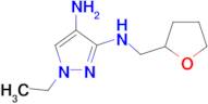 1-ethyl-N~3~-(tetrahydrofuran-2-ylmethyl)-1H-pyrazole-3,4-diamine