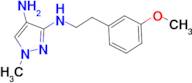 N~3~-[2-(3-methoxyphenyl)ethyl]-1-methyl-1H-pyrazole-3,4-diamine