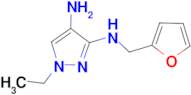 1-ethyl-N~3~-(2-furylmethyl)-1H-pyrazole-3,4-diamine