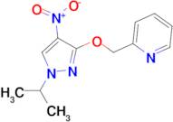 2-{[(1-isopropyl-4-nitro-1H-pyrazol-3-yl)oxy]methyl}pyridine