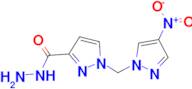 1-[(4-nitro-1H-pyrazol-1-yl)methyl]-1H-pyrazole-3-carbohydrazide