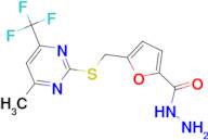 5-({[4-methyl-6-(trifluoromethyl)pyrimidin-2-yl]thio}methyl)-2-furohydrazide