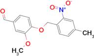 3-methoxy-4-[(4-methyl-2-nitrobenzyl)oxy]benzaldehyde