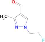 1-(2-fluoroethyl)-3-methyl-1H-pyrazole-4-carbaldehyde