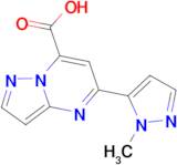 5-(1-methyl-1H-pyrazol-5-yl)pyrazolo[1,5-a]pyrimidine-7-carboxylic acid