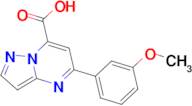 5-(3-methoxyphenyl)pyrazolo[1,5-a]pyrimidine-7-carboxylic acid