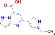 5-(1-ethyl-1H-pyrazol-4-yl)pyrazolo[1,5-a]pyrimidine-7-carboxylic acid