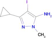 3-cyclopropyl-4-iodo-1-methyl-1H-pyrazol-5-amine