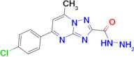 5-(4-chlorophenyl)-7-methyl[1,2,4]triazolo[1,5-a]pyrimidine-2-carbohydrazide