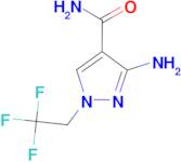 3-amino-1-(2,2,2-trifluoroethyl)-1H-pyrazole-4-carboxamide