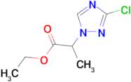 ethyl 2-(3-chloro-1H-1,2,4-triazol-1-yl)propanoate