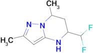 5-(Difluoromethyl)-2,7-dimethyl-4,5,6,7-tetrahydropyrazolo[1,5-a]pyrimidine