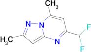 5-(Difluoromethyl)-2,7-dimethylpyrazolo[1,5-a]pyrimidine