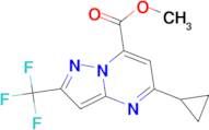 methyl 5-cyclopropyl-2-(trifluoromethyl)pyrazolo[1,5-a]pyrimidine-7-carboxylate