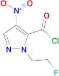 1-(2-fluoroethyl)-4-nitro-1H-pyrazole-5-carbonyl chloride