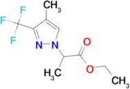 ethyl 2-[4-methyl-3-(trifluoromethyl)-1H-pyrazol-1-yl]propanoate