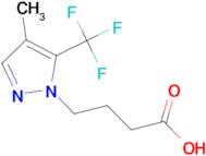 4-[4-methyl-5-(trifluoromethyl)-1H-pyrazol-1-yl]butanoic acid