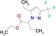 ethyl 2-[5-ethyl-3-(trifluoromethyl)-1H-pyrazol-1-yl]butanoate