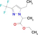 ethyl 2-[5-ethyl-3-(trifluoromethyl)-1H-pyrazol-1-yl]propanoate