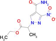 ethyl 2-[4-(aminocarbonyl)-3-nitro-1H-pyrazol-1-yl]propanoate