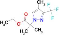 ethyl 2-methyl-2-[4-methyl-3-(trifluoromethyl)-1H-pyrazol-1-yl]propanoate